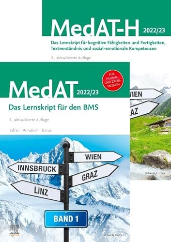 MedAT Set Bd.1+2 (BMS 3.A.+/KFF/TV/SEK 2.A) 2022/2023 von Urban & Fischer Verlag/Elsevier GmbH